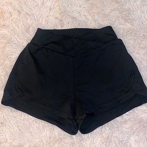 Women’s Black Crossover Running Shorts
